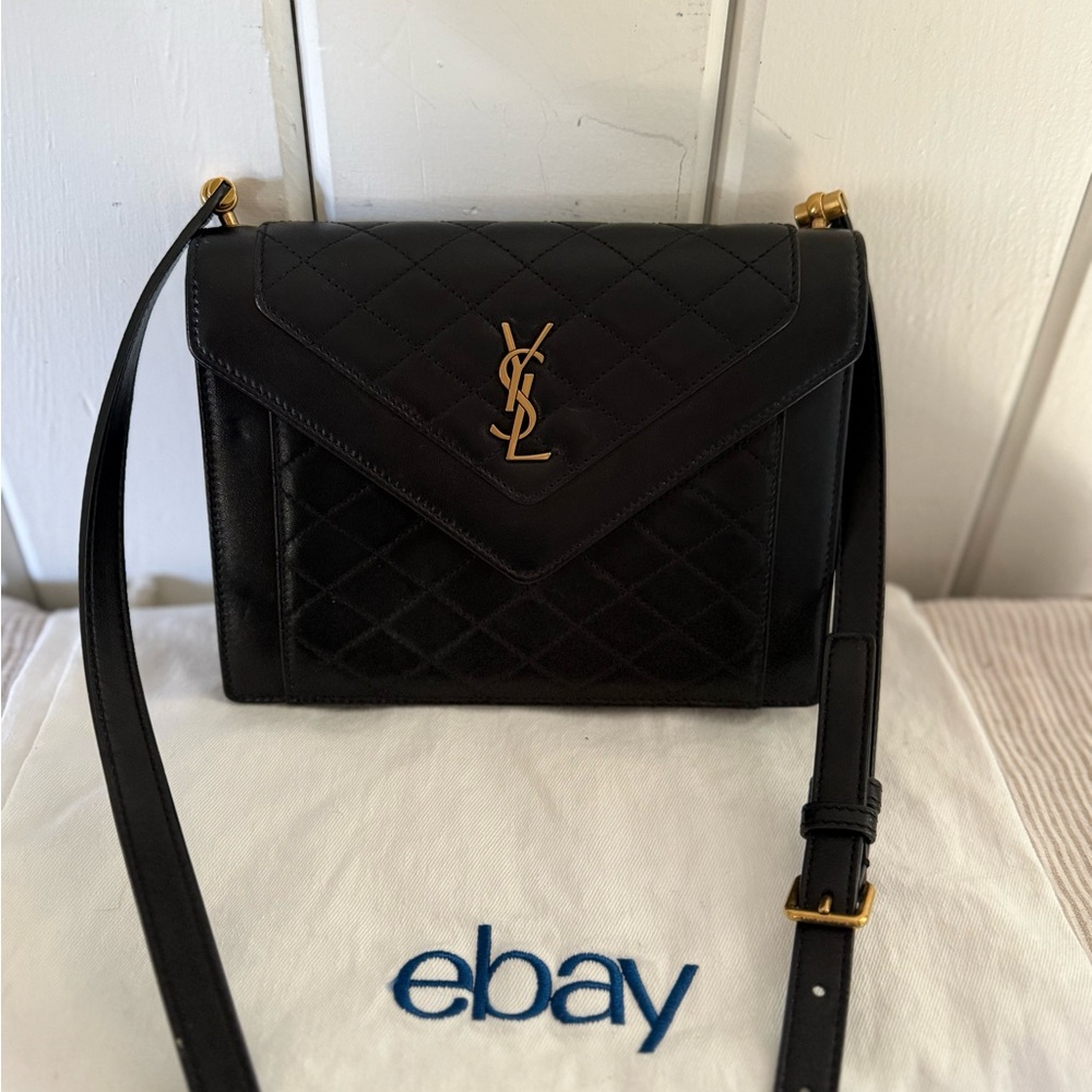 Saint Laurent Gaby Black Quilted Leather Shoulder Bag - Picture 11 of 16
